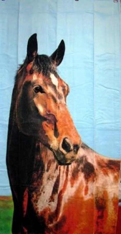 Badetuch Pferd braun – Bild 2