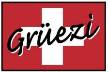 Fussmatte Wash+Dry Grüezi Schweiz 50x75cm