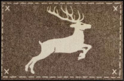 Fussmatte Alpenglück Hirsch Fritz Natur 50x75 – Bild 2