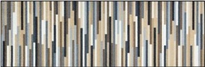 Fussmatte Wash+Dry Mikado Stripes nature Mix and Match 60x180cm und 75x190cm