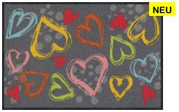 Fussmatte Salonlöwe Valentine Hearts colorful 50x75cm