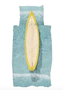 Bettwäsche Garnitur Snurk Surfer 160x210cm + 65x100cm