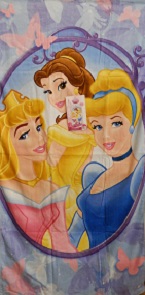 Badetuch Prinzessinnen im Spiegel 76x152cm