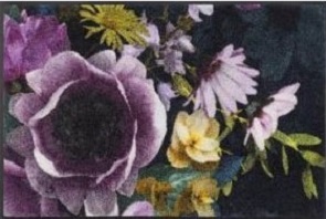 Türvorleger Anemone mit lila Blüten Grösse 50x75cm und 75x120cm