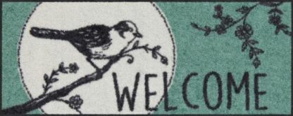 Schuhmatte Welcome Sparrow jade 30x75 – Bild 2
