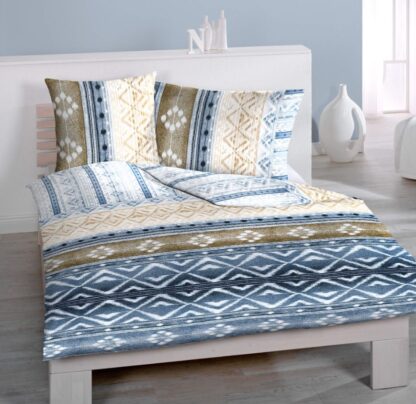Satin-Bettwäsche LaBelle Blue Mirage – Bild 2