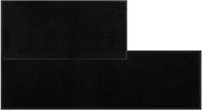 Schuhmatte schwarz 875 uni Grössen 40x60cm 35x75cm und 35x120cm