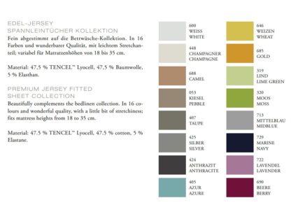 Hefel Classic-Collection Uni-Bettwäsche "12 Farben" – Bild 4