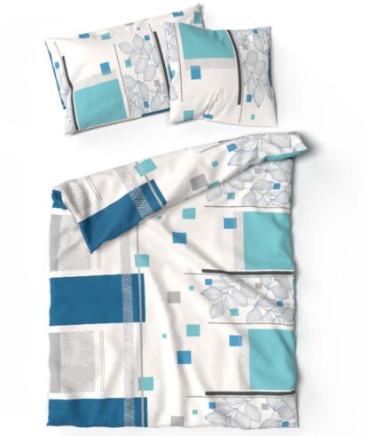 Renforcé-Bettwäsche Lotus Eluan blau – Bild 3