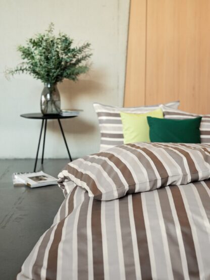 Satin-Bettwäsche Divina "Avanti brun" – Bild 3