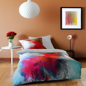 Satin Bettwäsche Fleuresse BedArt-S mit einem kunstvollen Aquarell für Ihr Schlafzimmer