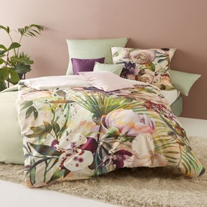 Satin Bettwäsche Fleuresse BedArt-S mit einer Blumen-Kunst für Ihr Schlafzimmer