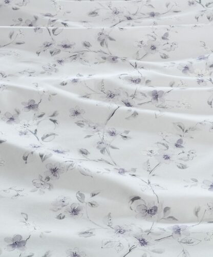 CH-Satin Bettwäsche Black-Premium "Filigranes Blumenmuster" – Bild 5