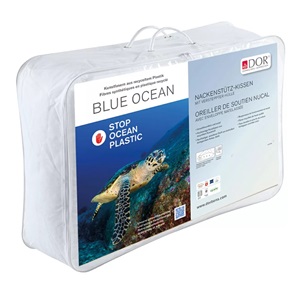 Nackenstützkissen mit Nackenrolle DOR Blue-Ocean mit versteppter Hülle