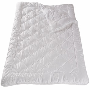 DOR Doppel-Duvet Lunaria-Pro 4-Saisons mit 100% Polyester Qualitäts Traumfaser und Traumfaserbällchen