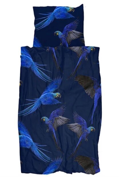 SNURK-Fotodruck-Bettwäsche-Garnitur Blue Parrot – Bild 2