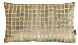 Zierkissen "Serie Rohleder 02" Punkte beige 30x50cm mit beigem Punktedessin