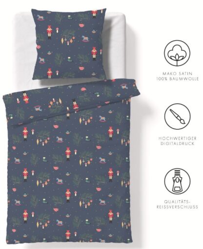 Satin Bettwäsche Fleuresse BedArt-S "Nussknacker" – Bild 5