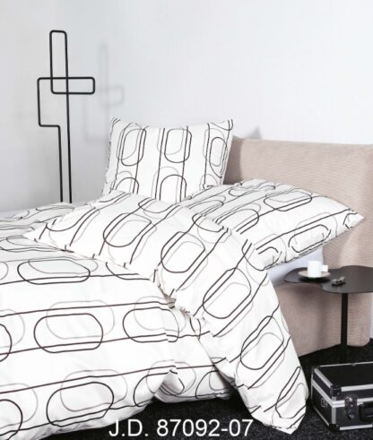Janine moments-JD Satin-Bettwäsche "Ovale beige" – Bild 2