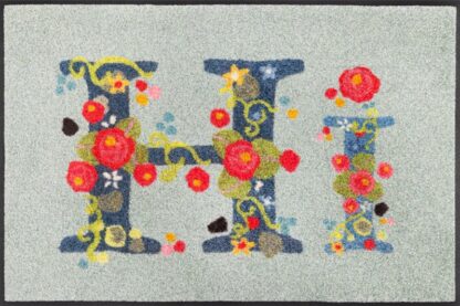 Fussmatte Hi with Roses 50x75cm – Bild 2
