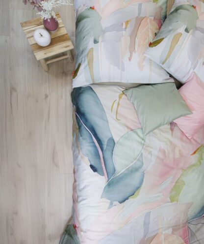 Satin Bettwäsche Fleuresse BedArt-S "Abstraktes Blätterdesign" – Bild 2
