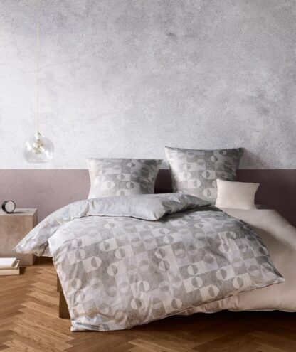 CH-Satin Bettwäsche Black-Premium "Geometrisches Design" – Bild 2