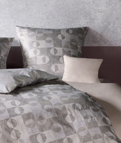 CH-Satin Bettwäsche Black-Premium "Geometrisches Design" – Bild 3