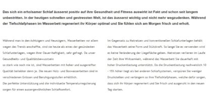Wasserbett Boxdesign mit Holzumrandung – Bild 9