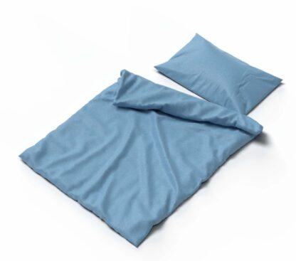 Kinder-Bettwäsche Lotus Flanell "Blau" – Bild 3