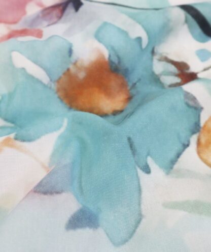 Leinen Bettwäsche Fleuresse Provence-Cassis "aquarellierte Blumen" – Bild 4