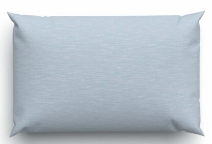Jersey-Bettwäsche Lotus Uni mélange "Azul" – Bild 5