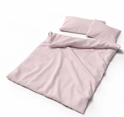 Jersey-Bettwäsche Lotus Uni mélange "Mauve" – Bild 3