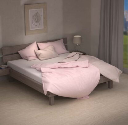 Jersey-Bettwäsche Lotus Uni mélange "Mauve" – Bild 4