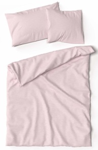 Jersey Bettwäsche Uni mélange in der Farbe mauve