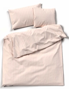 Satin Seersucker Bettwäsche Lotus Uni Farbe perlweiss aus feinster Baumwolle
