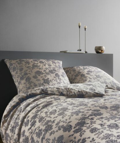 Tencel-Lyocell Bettwäsche Black-Premium "Florales Design" – Bild 2