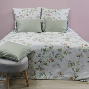 Satin Bettwäsche Fleuresse BedArt-S mit zartem Blumendessin in Pastellfarben