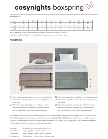 Boxspringbett Roviva "cosynights" Body-Contour – Bild 11