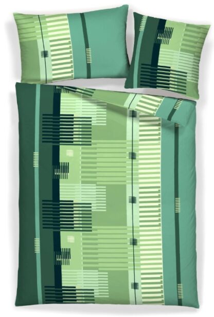 Renforcé-Bettwäsche LaBelle Blue green Allover – Bild 3