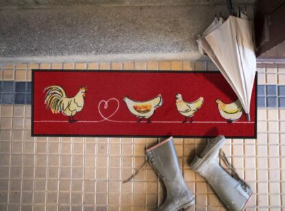 Schuhmatte Chicken Walk 30x100 – Bild 3