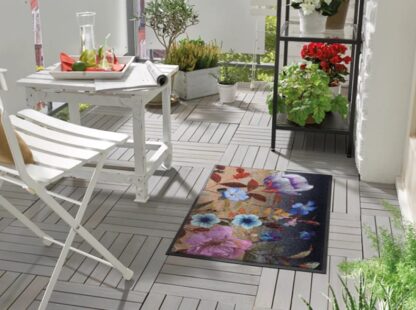 Fussmatte Midnight Blooms 50x75 – Bild 2