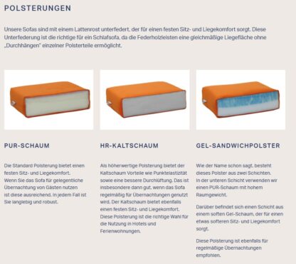 Bettsofa Leu-Swiss "Tilda-155" hellgrau – Bild 21