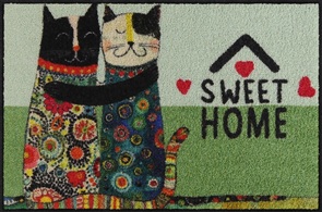 Türvorleger Salonlöwe Sweet Cats Grösse 50x75cm mit zwei verliebten Katzen