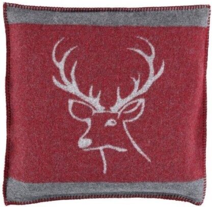 Sofakissen Alpenchic "Surselva" rot-grau – Bild 2