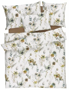 Feinsatin Bettwäsche Tamara-R Emotion Selma mit zartem Blumendessin in Aquarell