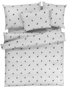 Satin Bettwäsche Tamara-R Selection Alpenchic Andri two grau