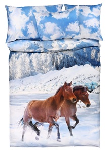 Satin Bettwäsche Tamara-R Selection Lord & Lady in herrlicher Winterlandschaft