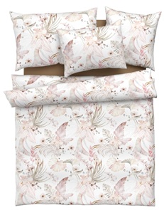 Feinsatin Bettwäsche Tamara-R Selection Luna mit zarten Blumenblüten