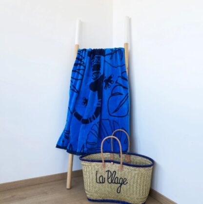 Badetuch - Strandtuch "Festo" mit Eidechsen-Motiv – Bild 4