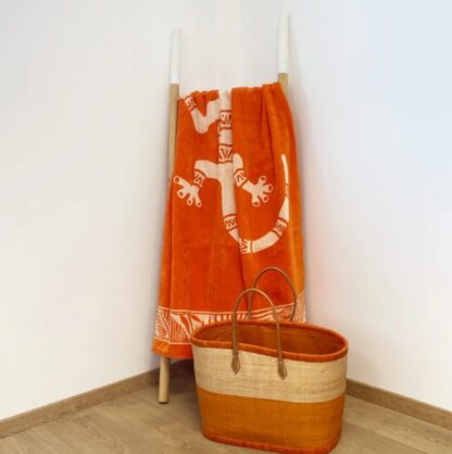 Badetuch - Strandtuch "Nossa" mit Eidechsen-Motiv – Bild 4